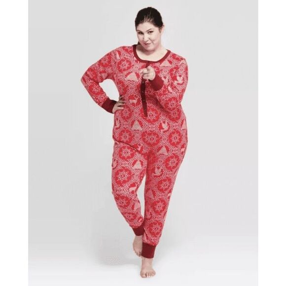 ✨HEARTH & HAND SNOWFLAKE BODYSUIT PAJAMA✨ - Picture 1 of 8